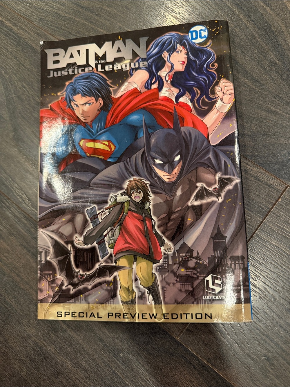 DC Batman & Justice League Kids Red and Blue comic book 8:11